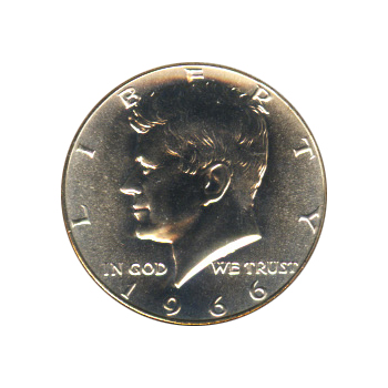 1966 Kennedy half dollar Gem condition 