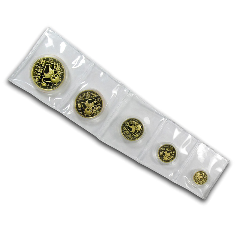 Chinese Gold Panda 5 Coin Proof Set 1989