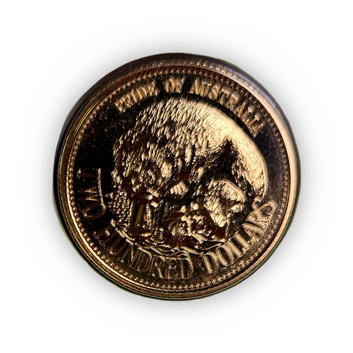 10g Australian Platinum Platypus 1990 Uncirculated Coin in Folder