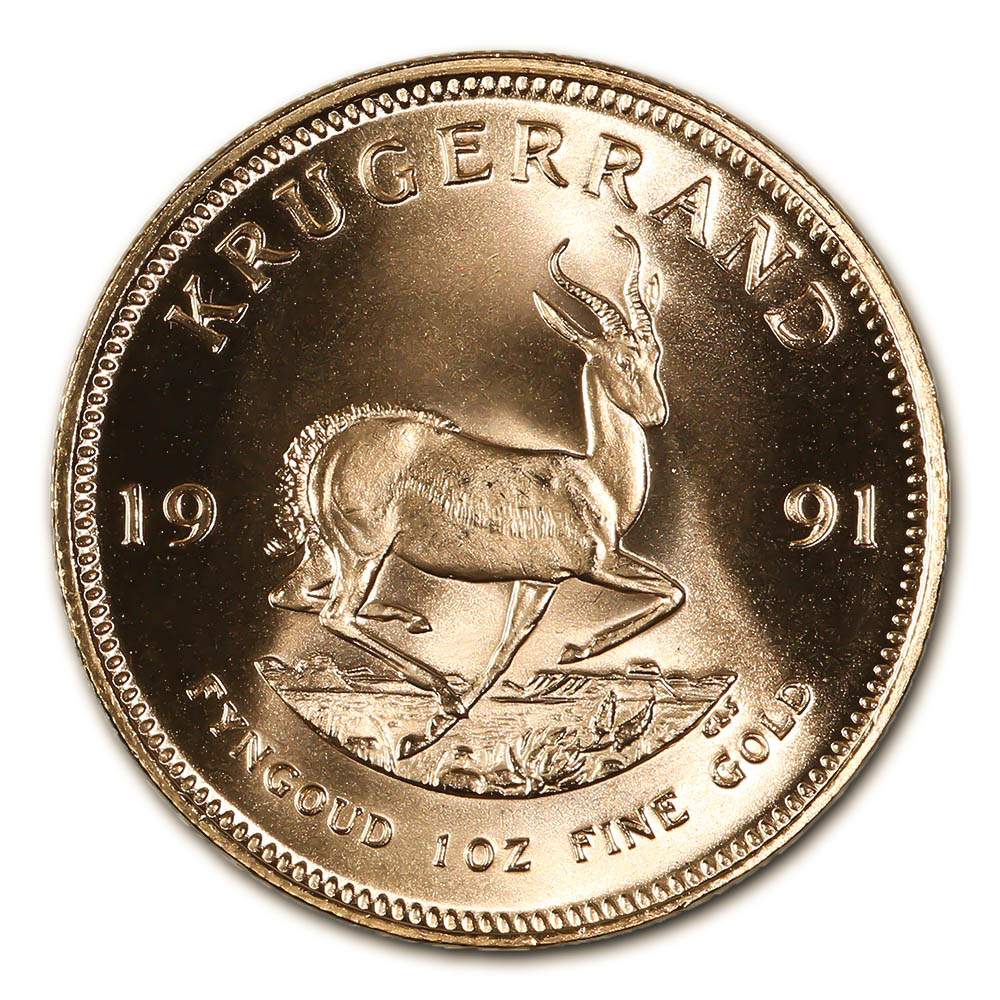 South Africa Gold Krugerrand 1 Ounce 1991