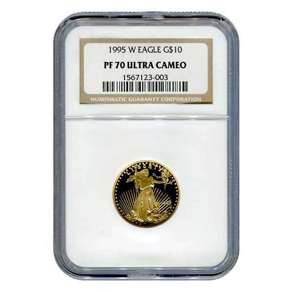 Certified Proof American Gold Eagle $10 1995-W PF70 NGC