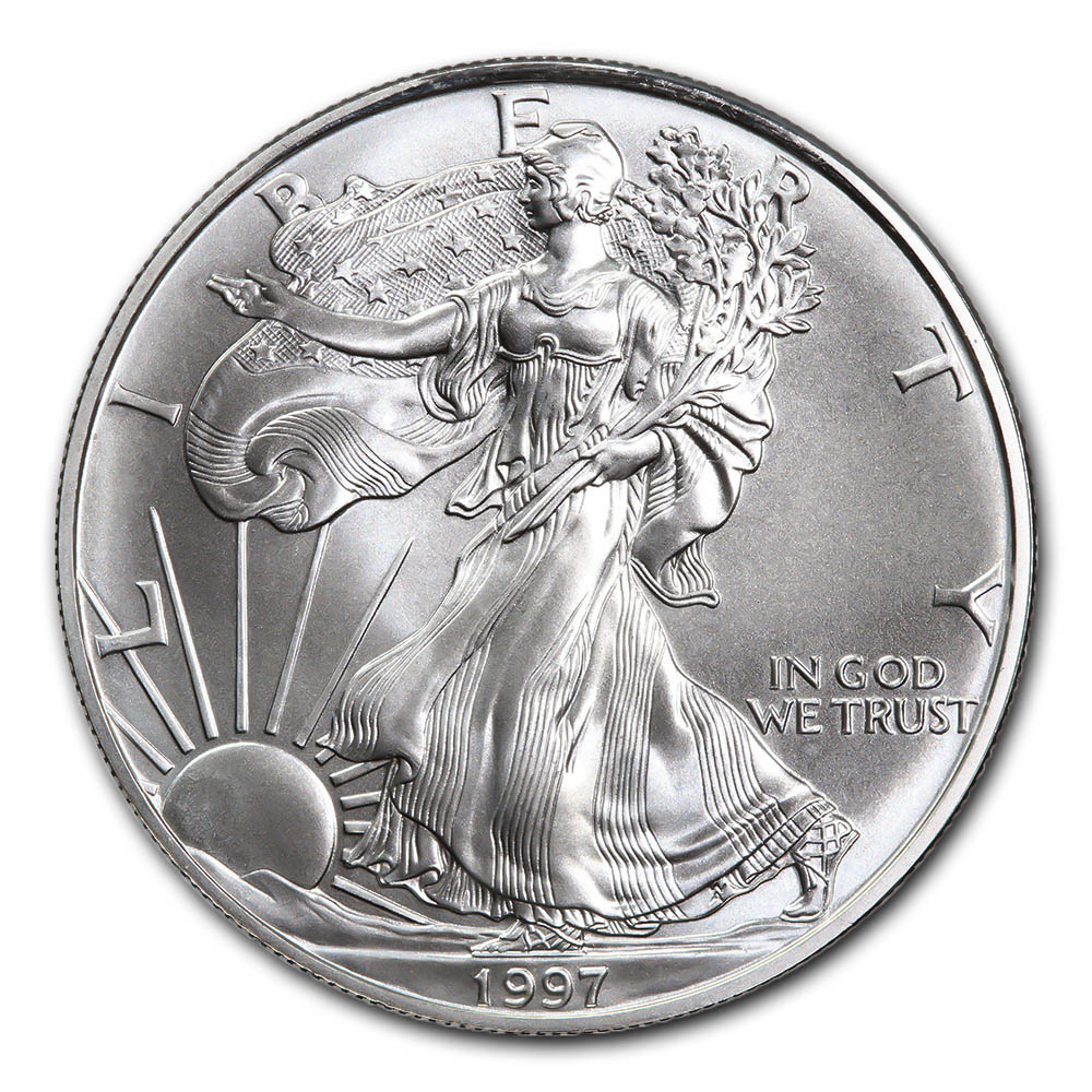 1997 1 oz Silver American Eagle BU