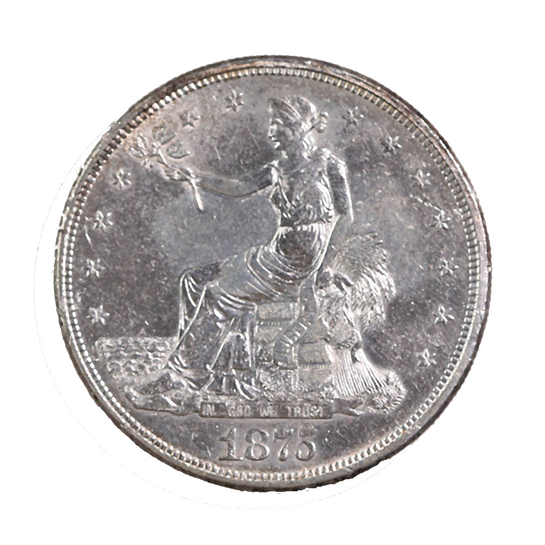 U.S. Trade Dollar 1875-CC UNC Details