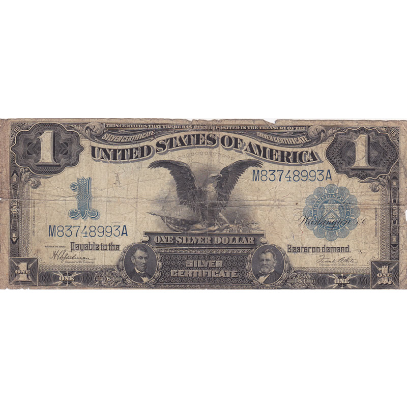 1899 $1 Silver Certificate (Black Eagle) AG