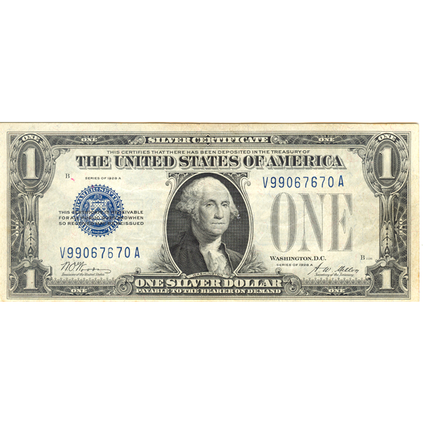 1928A $1 Silver Certificate XF