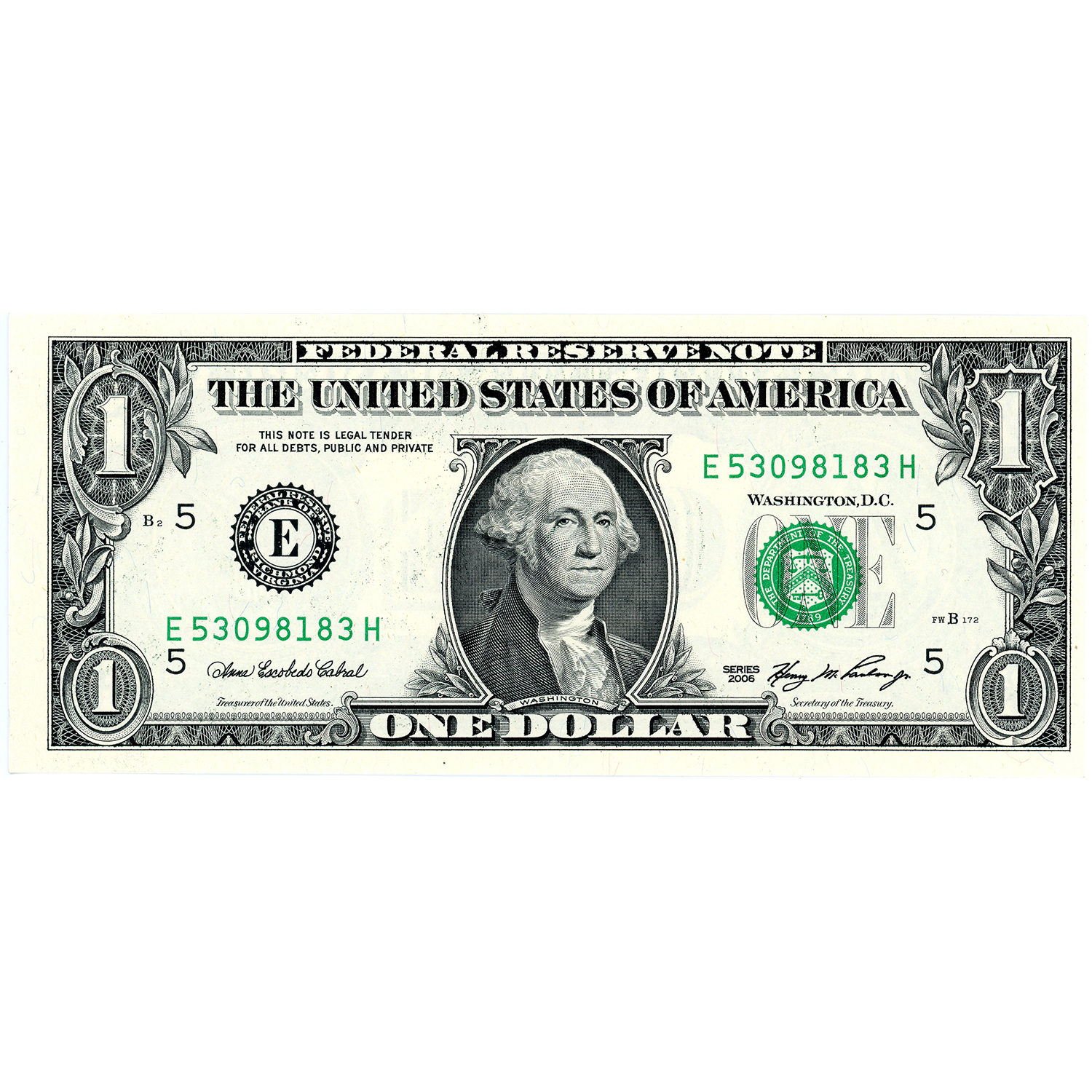 2006 $1 Federal Reserve Note CU