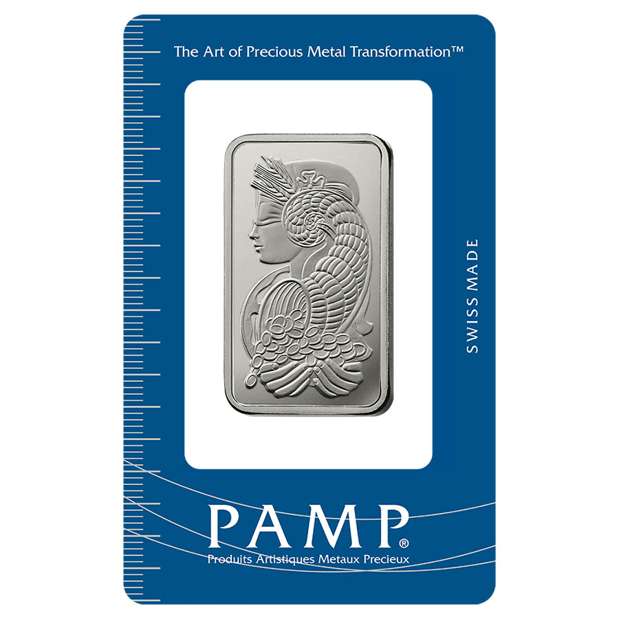 Pamp Suisse One Ounce Platinum Bar