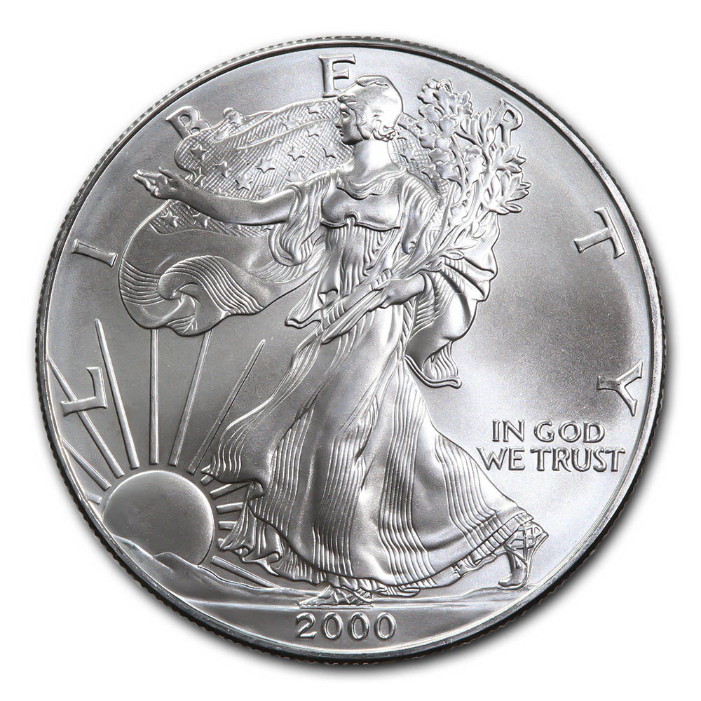 2000 1 oz Silver American Eagle BU