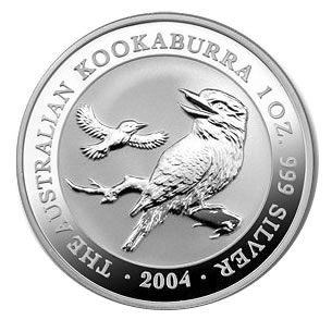 Australian Kookaburra 1 oz. Silver 2004