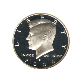 2006 S  Kennedy Mint Silver Proof Half Dollar from Original U.S Mint Proof Set 