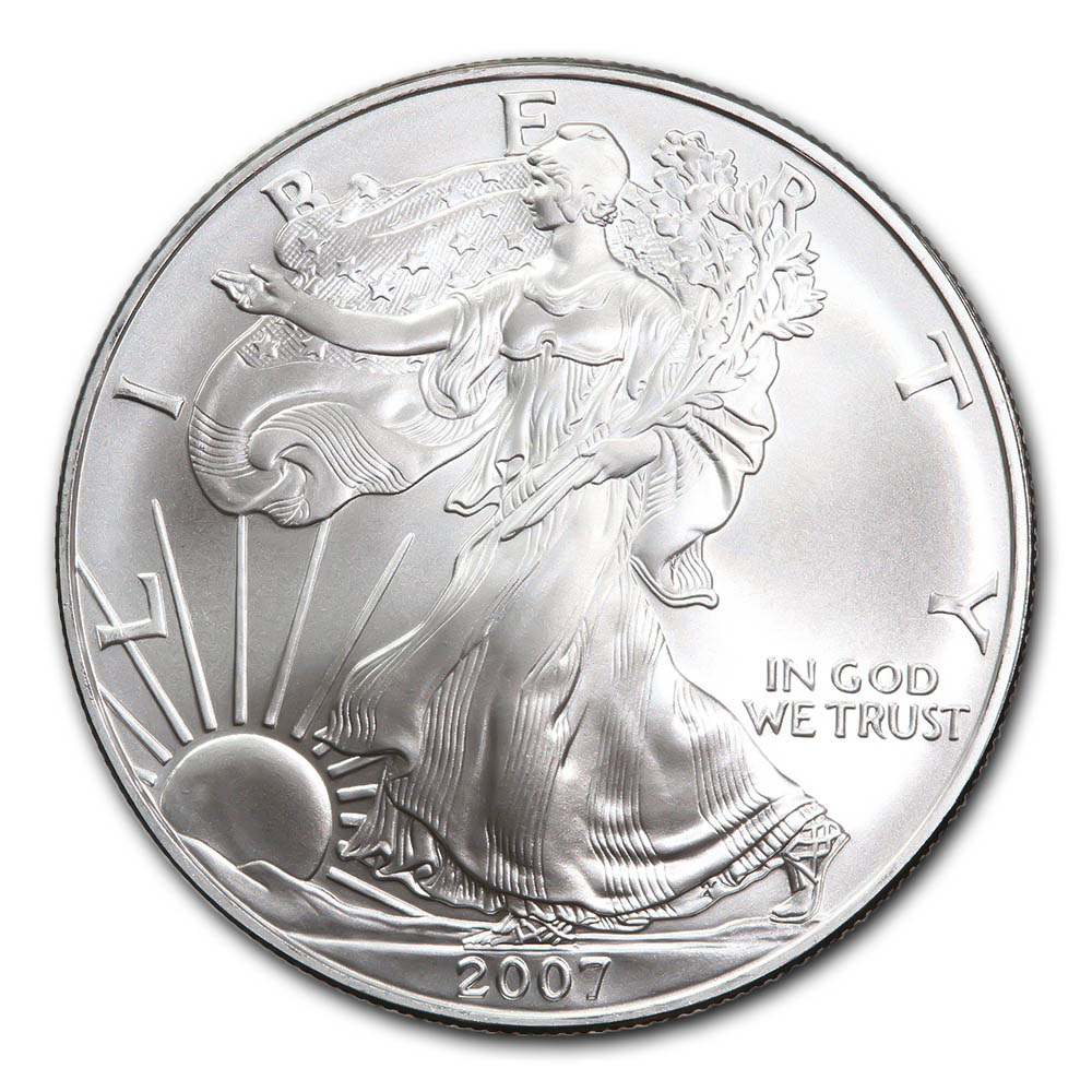 2007 1 oz Silver American Eagle BU