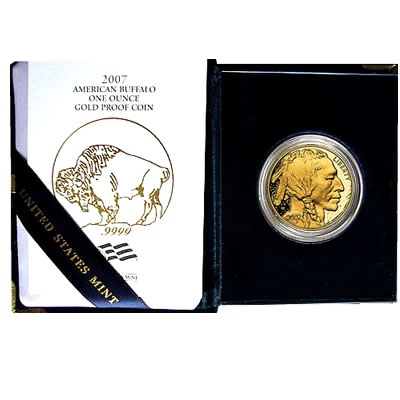 Proof Buffalo Gold Coin One Ounce 2007-W