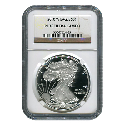Certified Proof Silver Eagle 2010-W PF70 NGC