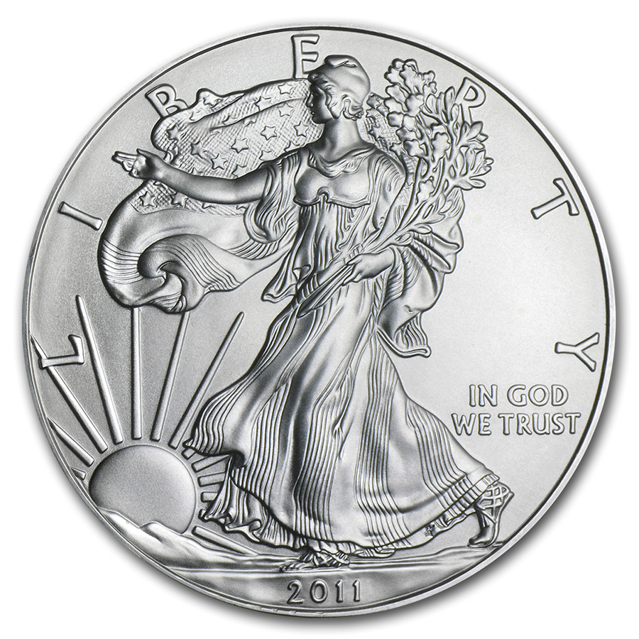 BU 2014 1 oz Silver American Eagle  Brilliant Uncirculated Coin .999 1oz 