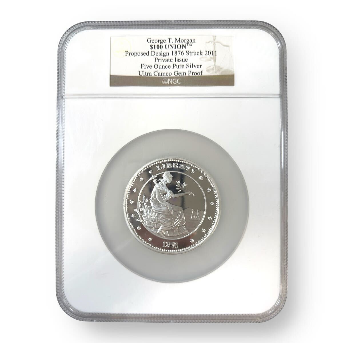 2011 George T. Morgan $100 Union 5 oz Silver Private Issue NGC Ultra Cameo Gem Proof