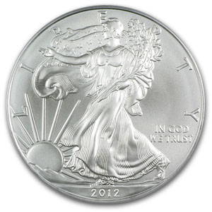 2012 1 oz Silver American Eagle BU