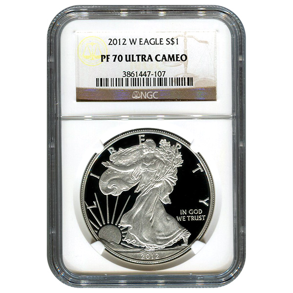 Certified Proof Silver Eagle 2012 PF70 NGC