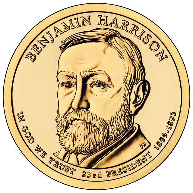 Presidential Dollars Benjamin Harrison 2012-P 25 pcs (Roll) 