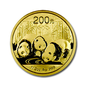 Chinese Gold Panda Half Ounce 2013