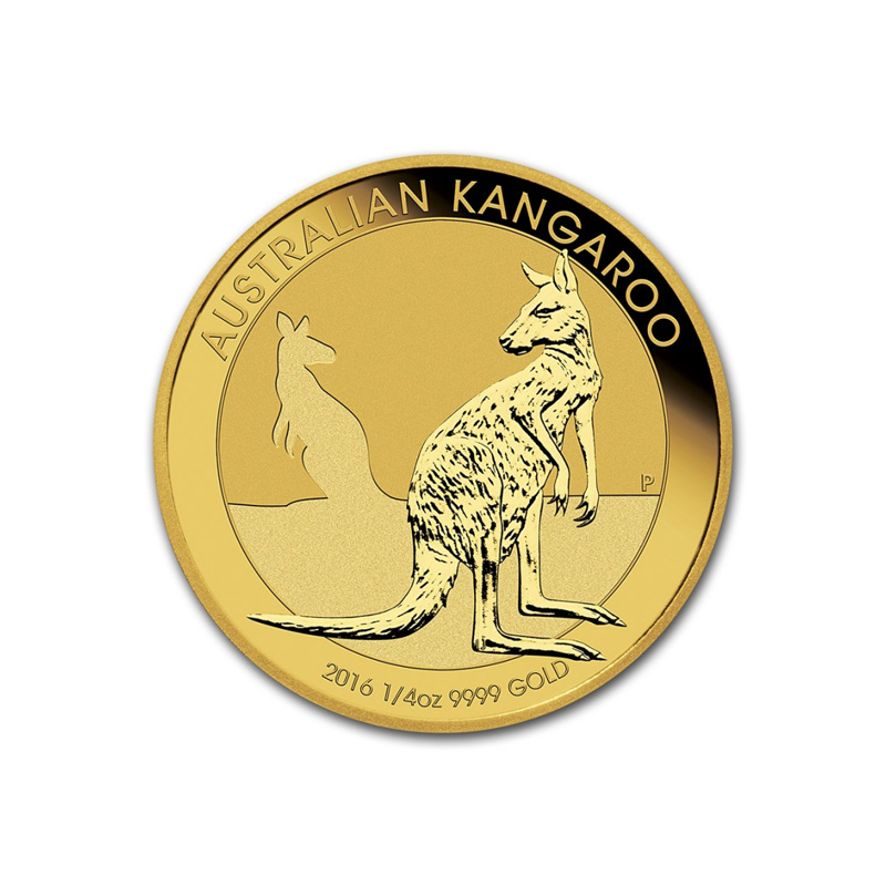 2016 Australia Gold Kangaroo 1/4 oz