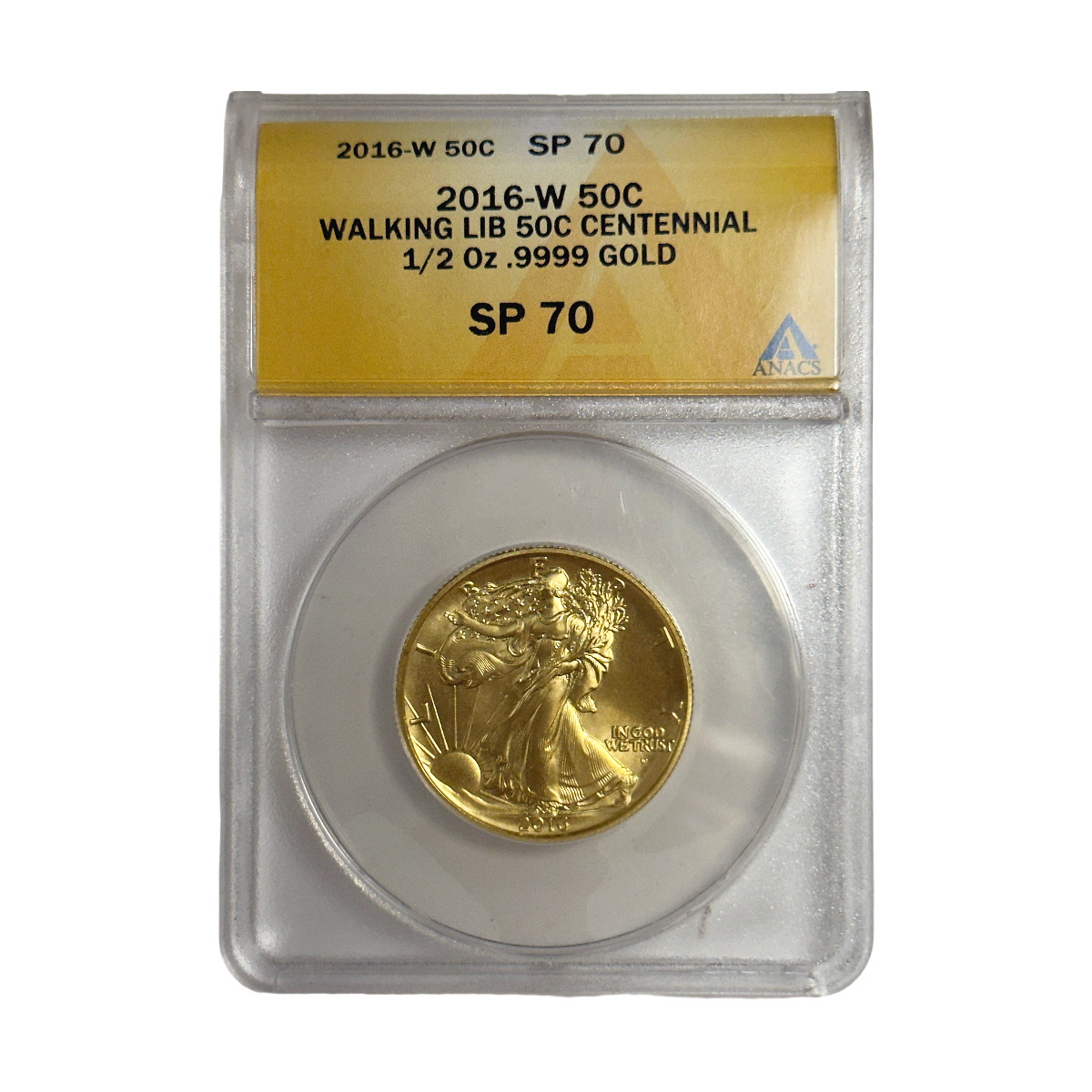 Certified American $25 Gold Eagle 2016 SP70 ANACS