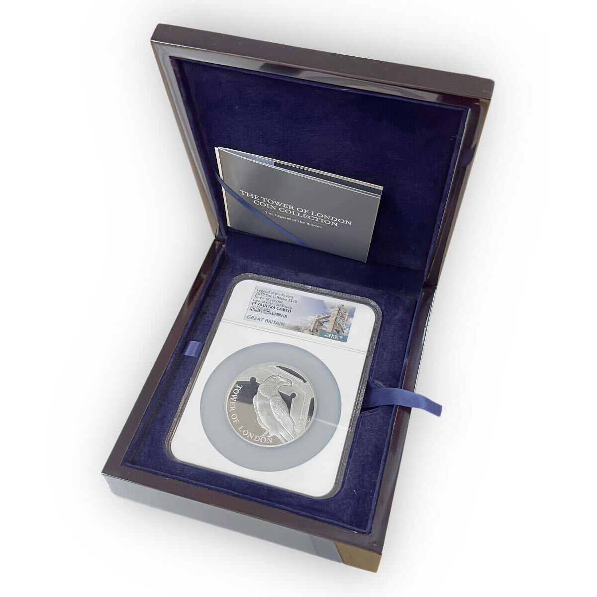 Certified Great Britain £10 Tower of London Legend of the Ravens 2019 PF70 Ultra Cameo NGC- IN BOX