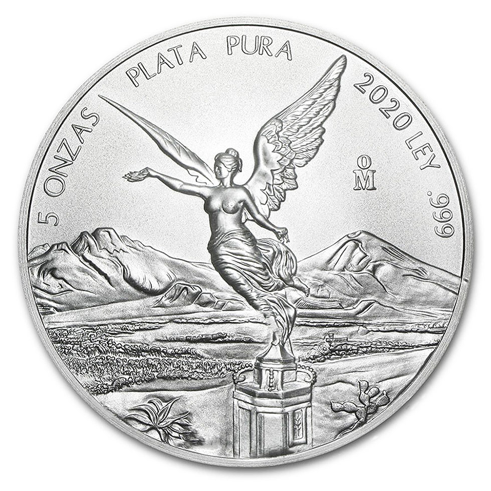 Mexican Silver Libertad 5 Ounce 2020