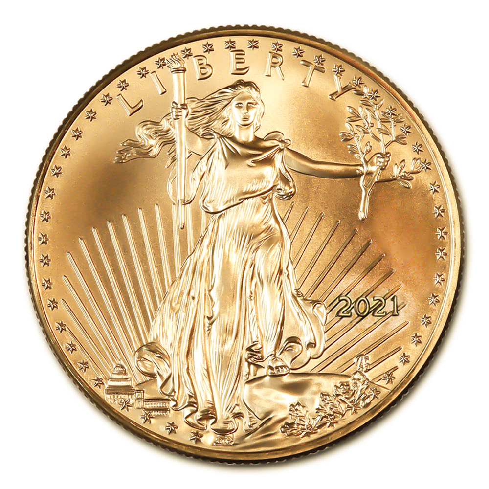2021 American Gold Eagle 1 oz Uncirculated Type 1