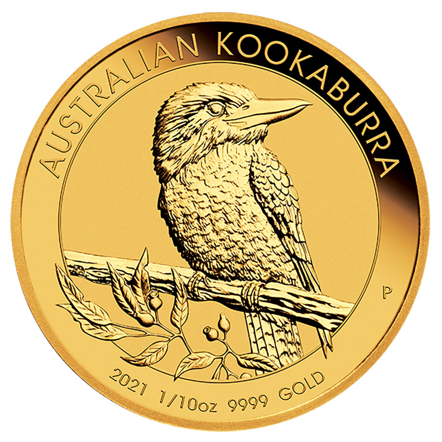 Australian Gold Kookaburra Tenth Ounce 2021