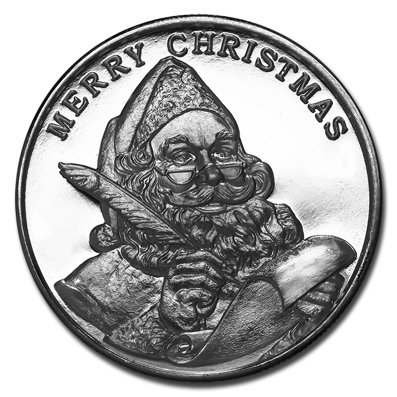 Christmas 2022 Silver Round Santa's List HM