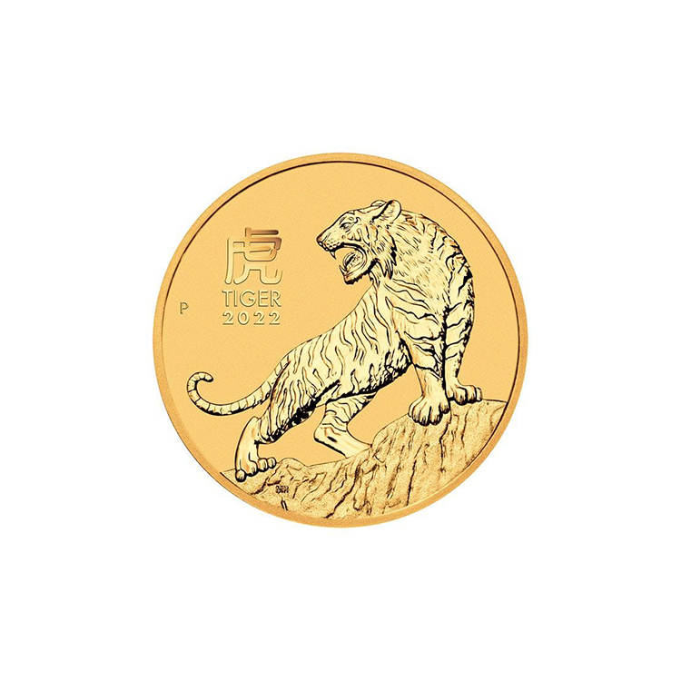 2022 Australia 1/10oz Gold Lunar Tiger BU (Series III)