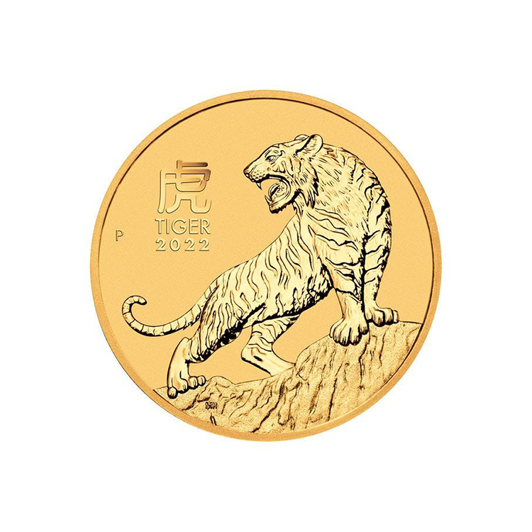 2022 Australia 1/4oz Gold Lunar Tiger BU (Series III)