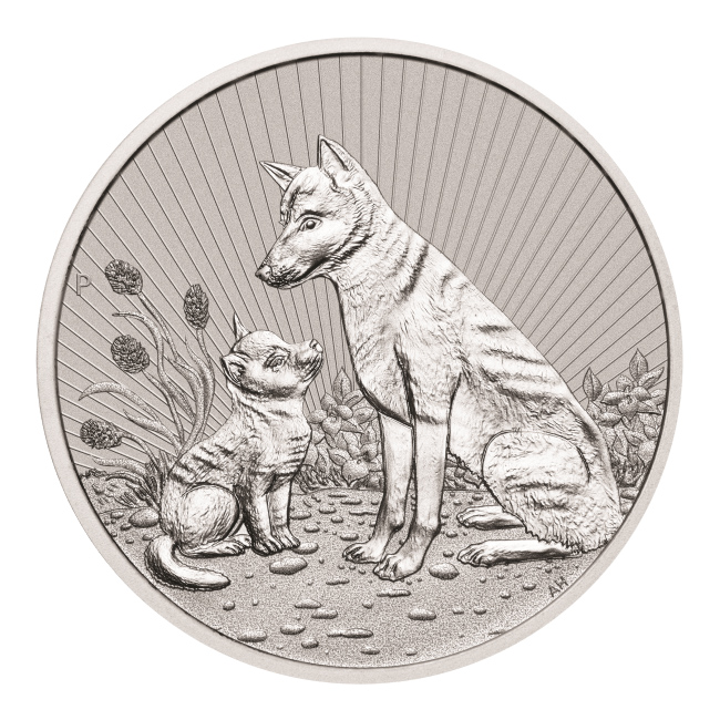 2022 Australian 2 oz Silver Dingo Coin