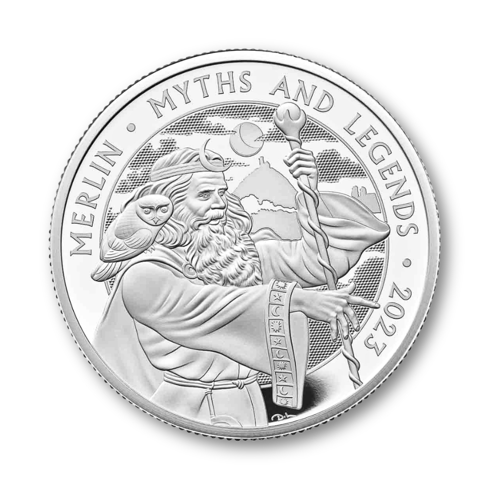 2023 1 oz British Silver Merlin Coin