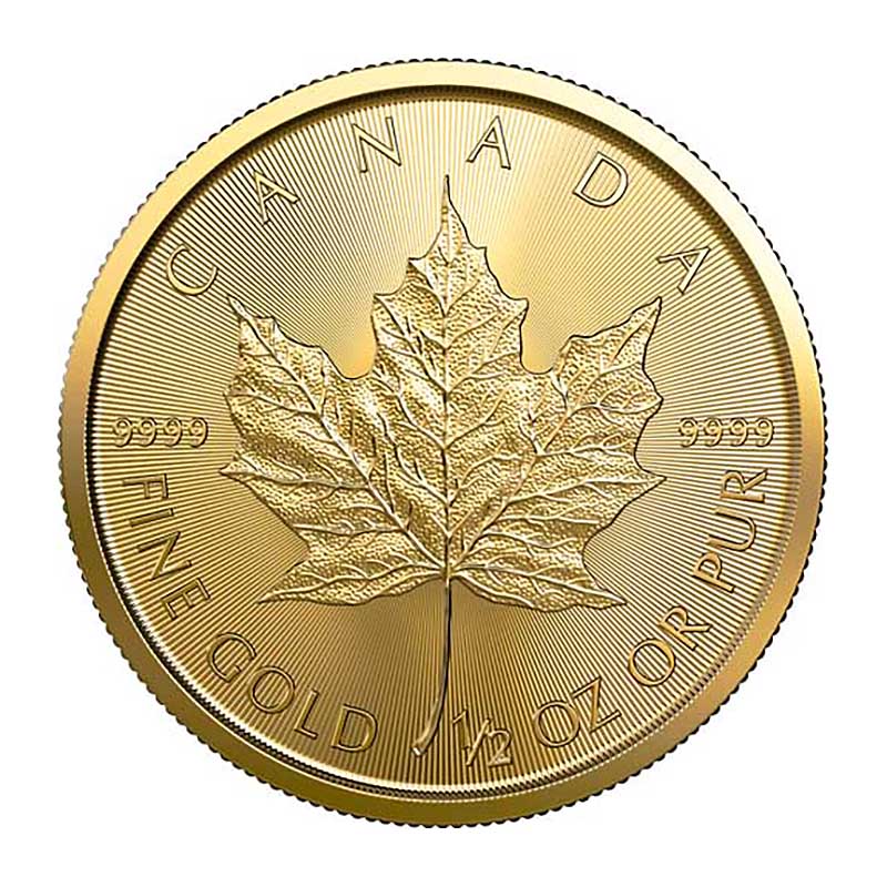 2023 1/2 oz Canadian Gold Maple Leaf Uncirculated