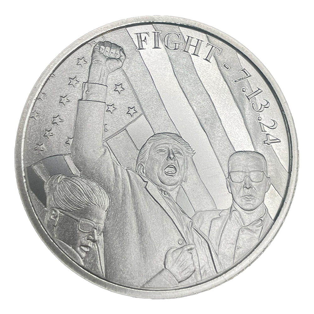 Donald Trump FIGHT Silver Round 1 oz .999