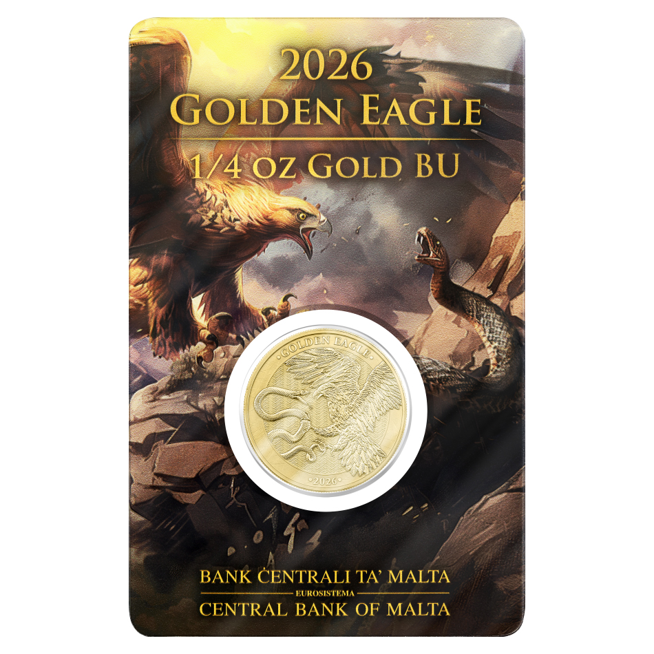 2026 Golden Eagle 25 Euro 1/4 oz Gold BU