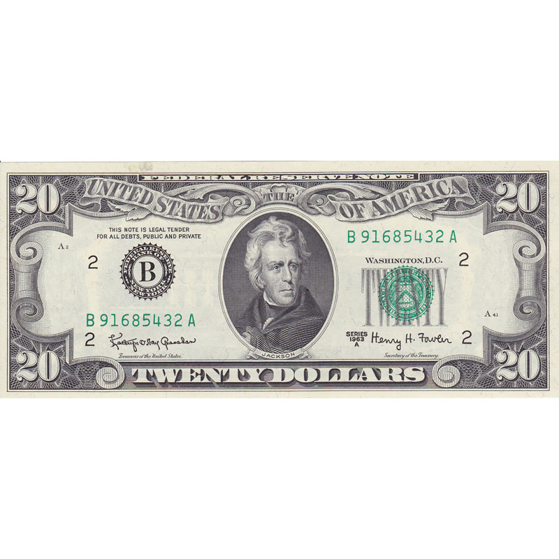 1963A $20 Federal Reserve Note UNC