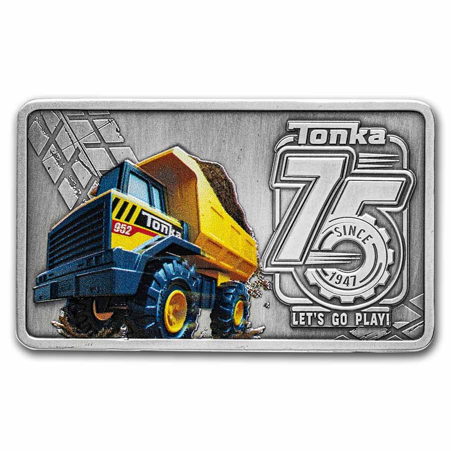 2022 1 oz Silver $2 Tonka Truck 75th Anniversary