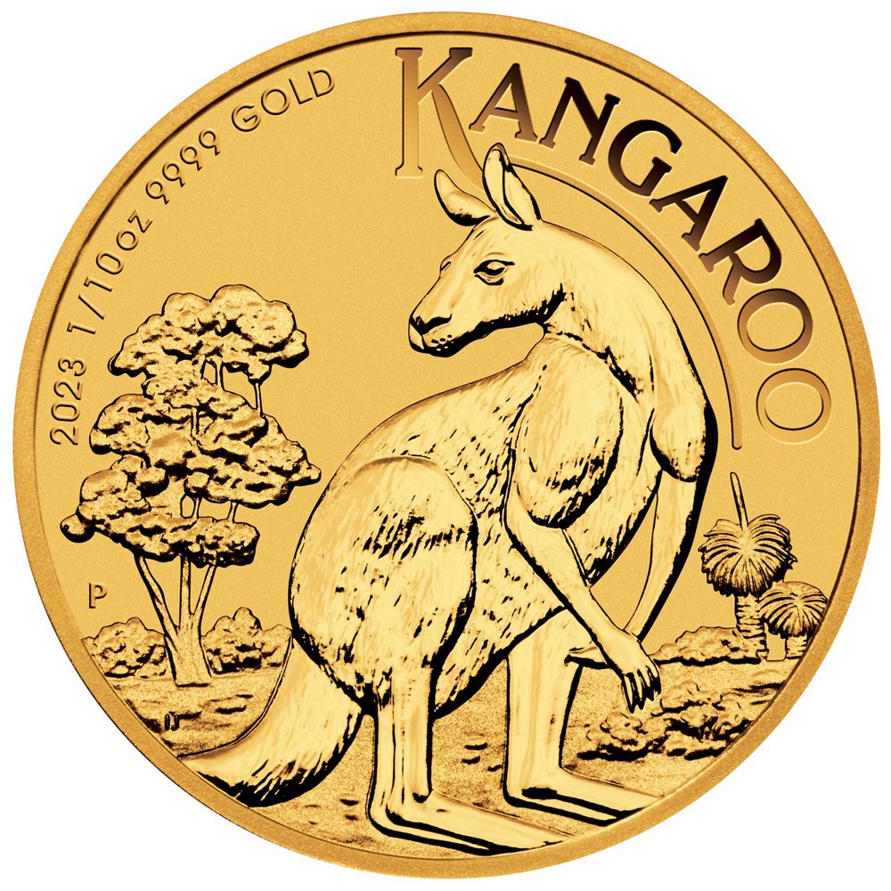 2023 Australia Gold Kangaroo 1/10 oz