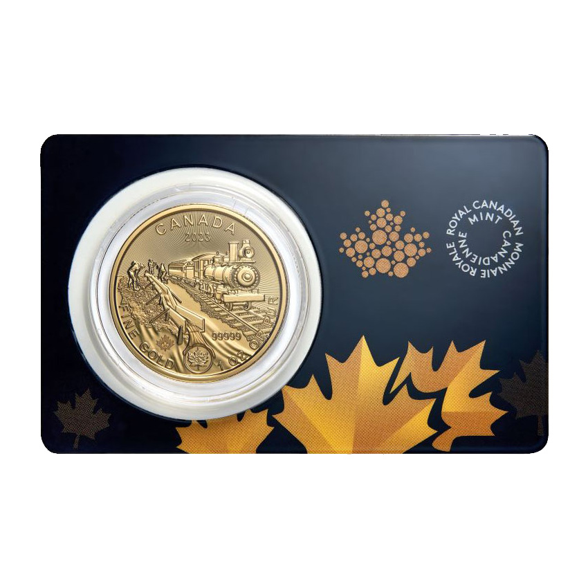 2023 1 oz Canadian Gold Klondike Passage for Gold .99999 BU (Assay Card)
