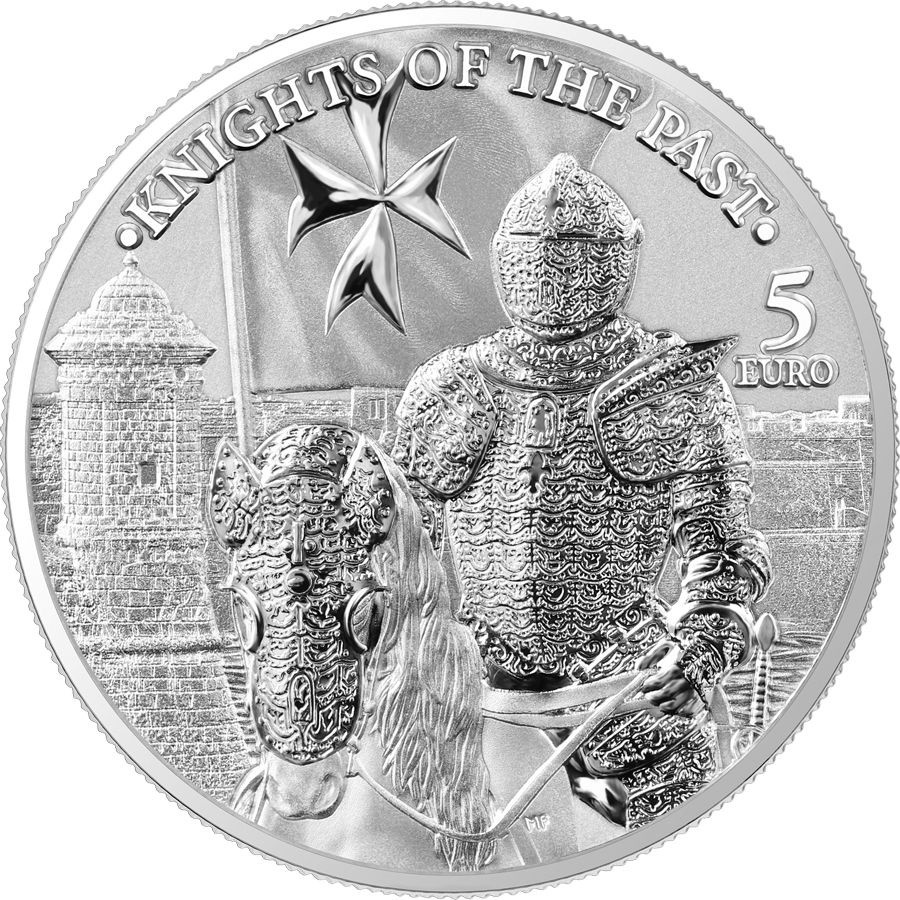 2023 1 oz Germania Knights of Malta Silver Coin 5 Euro