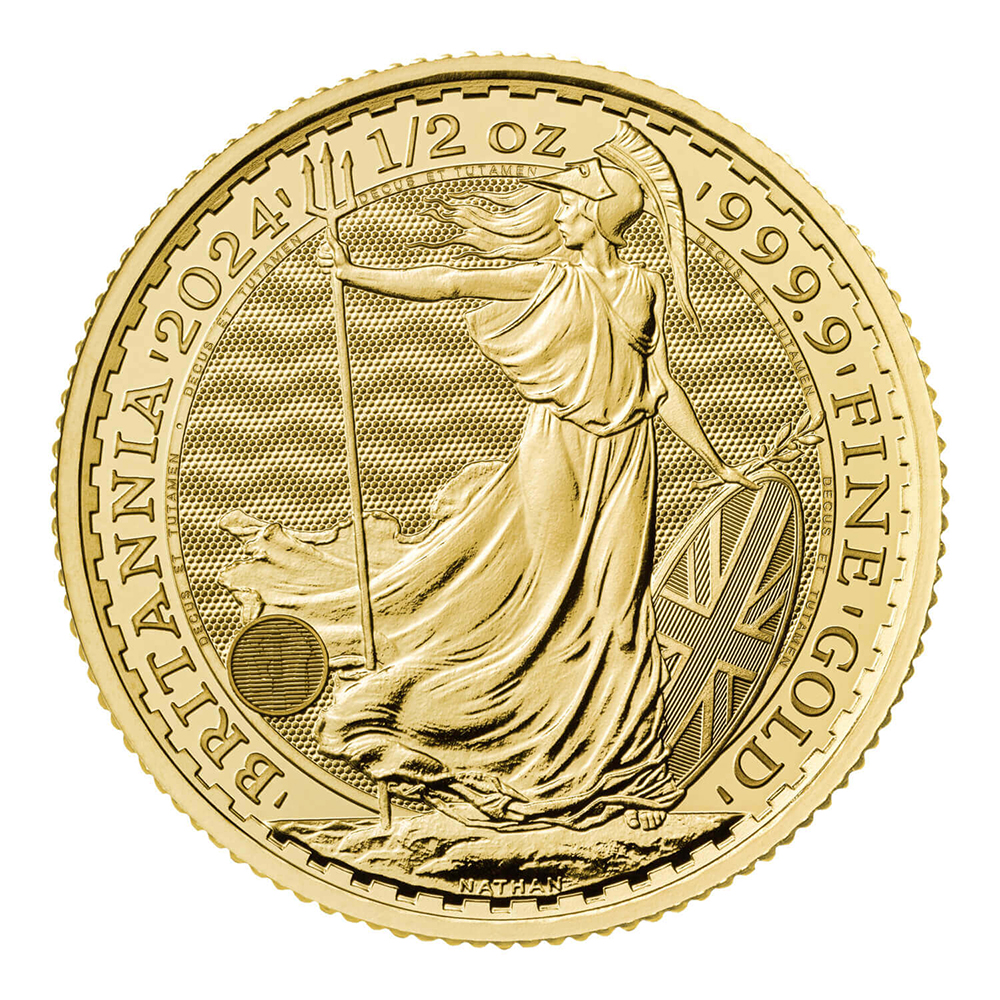 Great Britain 1/2 oz Gold 2024 Britannia BU