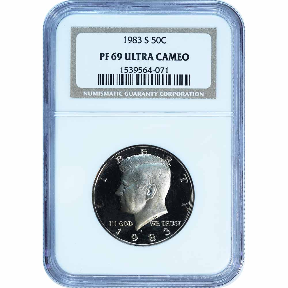 Certified Kennedy Half Dollar 1983-S PF69 NGC