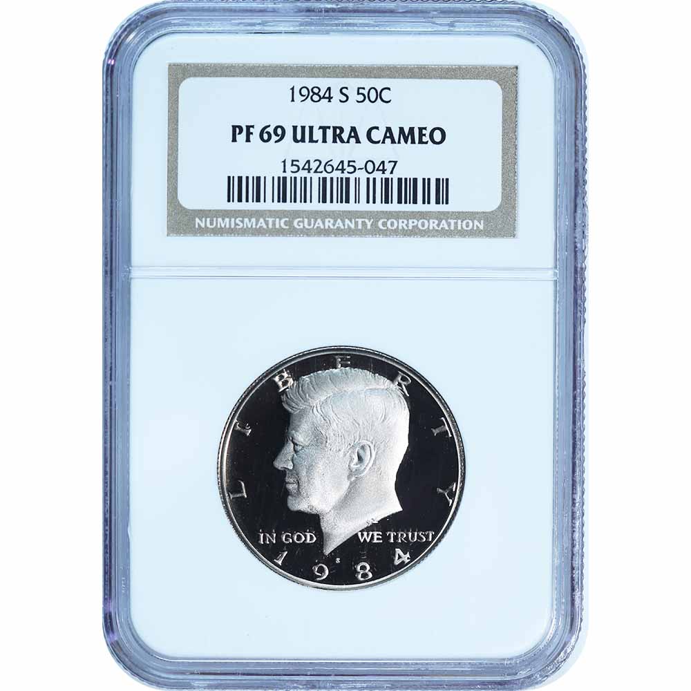 Certified Kennedy Half Dollar 1984-S PF69 NGC