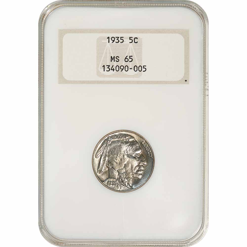 Certified Buffalo Nickel 1935 MS65 NGC