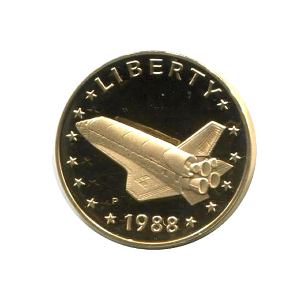 1988 America in Space gold medal PF
