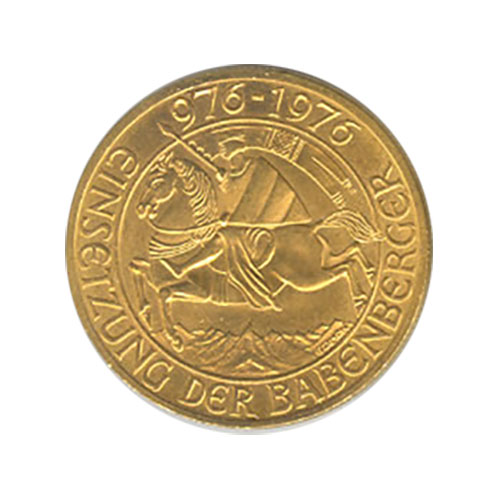 Austria gold 1000 schilling 1976 Babenburg Dynasty 