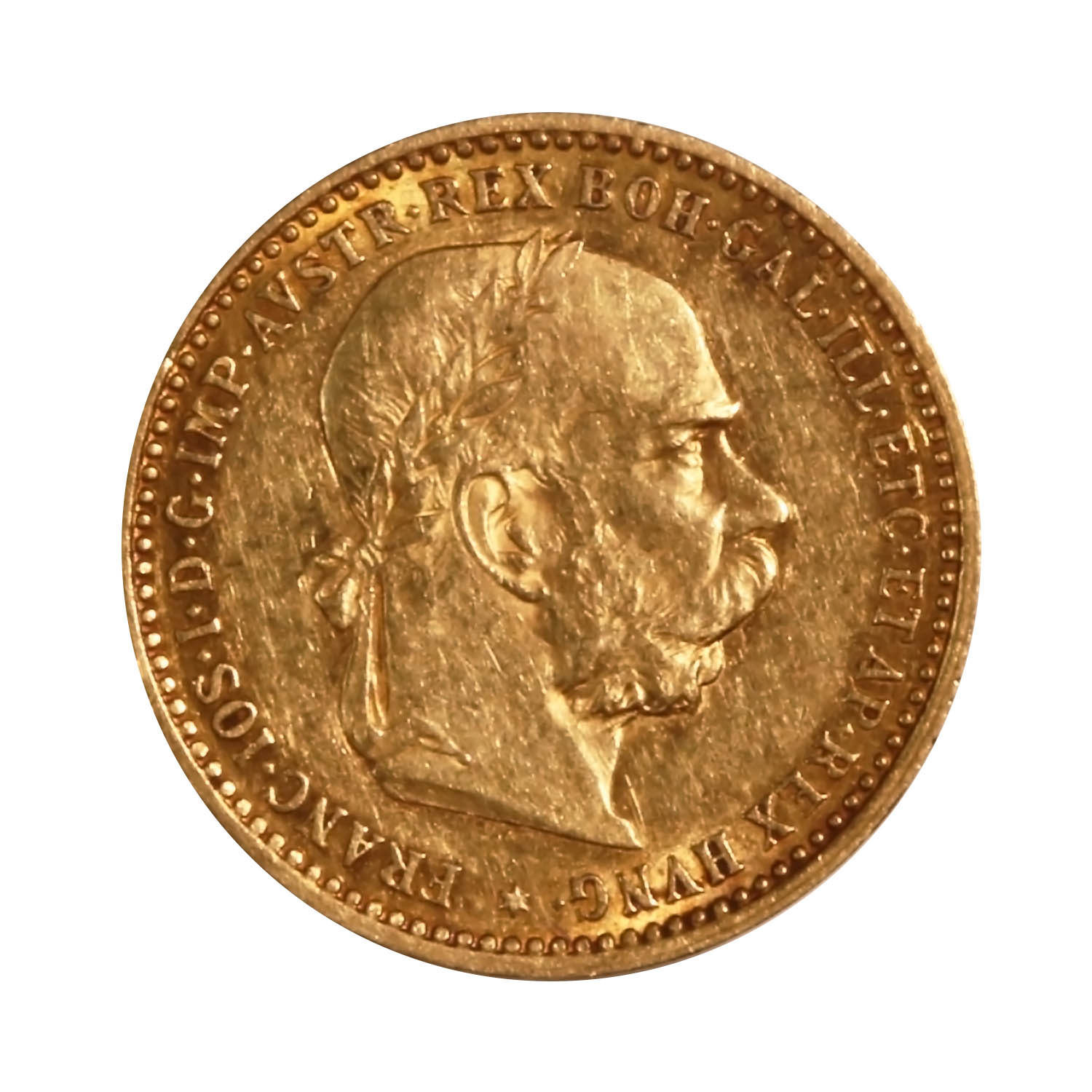 Austria 10 Corona Gold 1896 AU