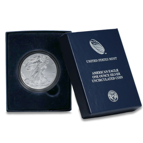 Burnished 2012-W Silver Eagle Original Mint Box